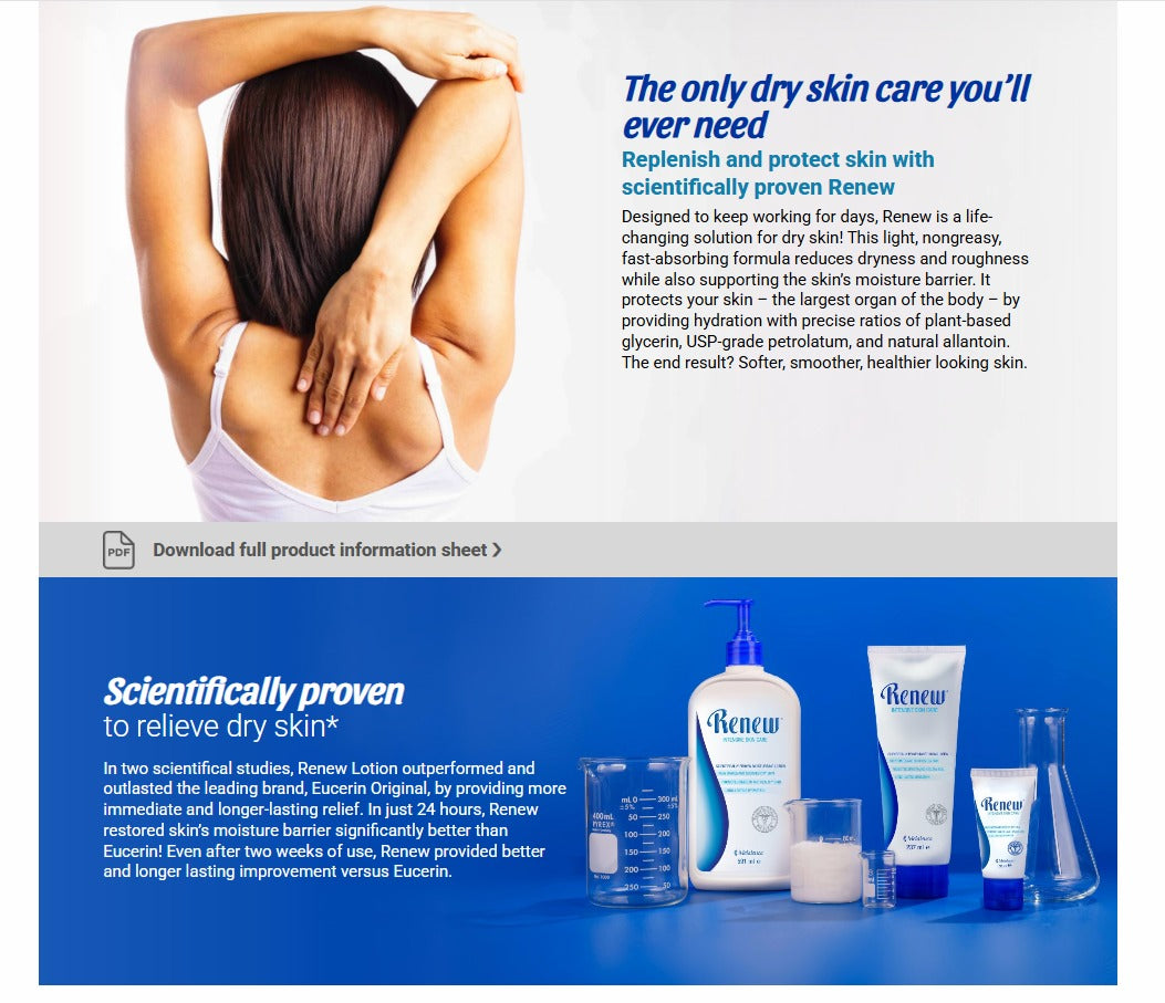 Renew® Intensive Skin Care Lotion with Pump – Value Size  (591 ml)